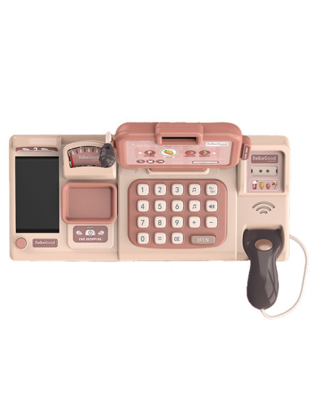 WOOPIE Kasa Sklepowa Dla Dzieci Skaner Waga Mikrofon + 25 Akc.