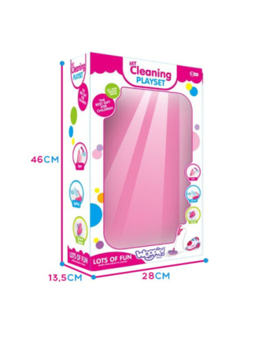 WOOPIE Zestaw Sprzątający Odkurzacz Funkcja Ssania + 6 Akc.