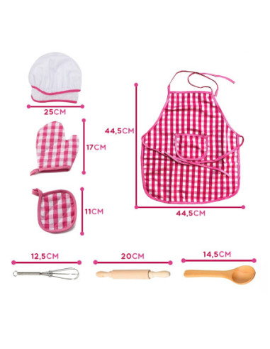 WOOPIE Zestaw Kucharza Strój Kucharski z Akcesoriami