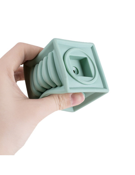 WOOPIE Klocki Sensoryczne Układanka Do Ściskania Dźwięk 12 el.