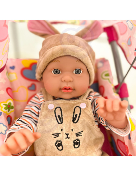 WOOPIE Lalka Bobas w Ubranku Króliczek 46 cm