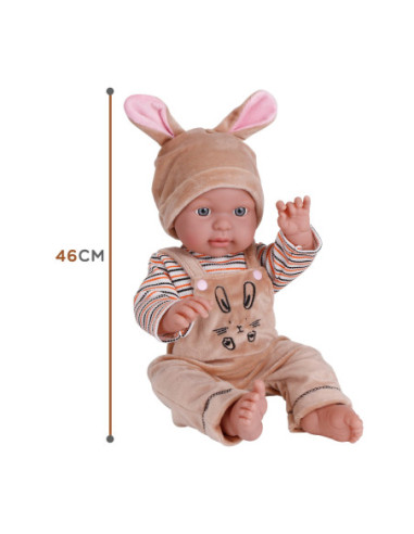 WOOPIE Lalka Bobas w Ubranku Króliczek 46 cm