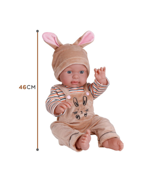 WOOPIE Lalka Bobas w Ubranku Króliczek 46 cm