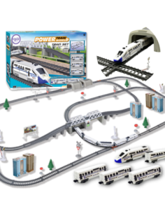WOOPIE Electric Train Huge 914 cm Track Bridge Tunnel 86 pcs.