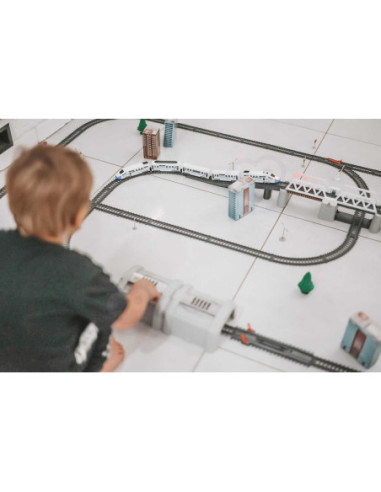 WOOPIE Kolejka Elektryczna Ogromny 914 cm Tor Most Tunel 86 el.