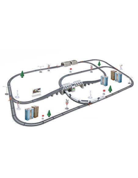 WOOPIE Kolejka Elektryczna Ogromny 914 cm Tor Most Tunel 86 el.
