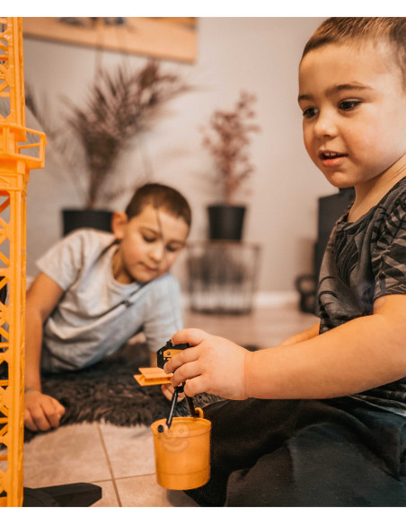 WOOPIE Dźwig Żuraw Zdaline Sterowany R/C Ciężarówka Koparka  + 4 Akc.