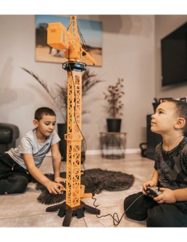 WOOPIE Dźwig Żuraw Zdaline Sterowany R/C Ciężarówka Koparka  + 4 Akc.