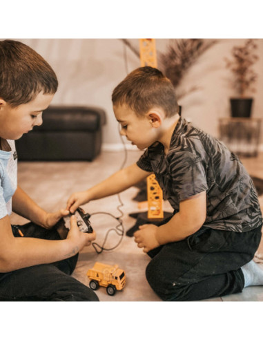 WOOPIE Dźwig Żuraw Zdaline Sterowany R/C Ciężarówka Koparka  + 4 Akc.