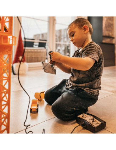 WOOPIE Dźwig Żuraw Zdaline Sterowany R/C Ciężarówka Koparka  + 4 Akc.