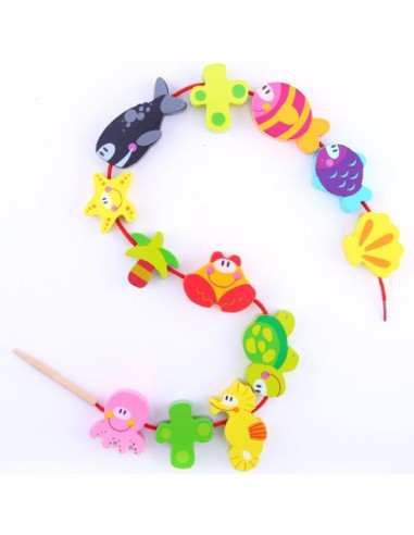 TOOKY TOY Zwierzęta Morskie do Nawlekania