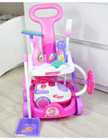 WOOPIE Zestaw do Sprzątania Wózek Odkurzacz Funkcja Ssania + 11 Akc.