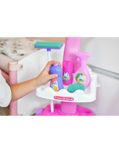 WOOPIE Zestaw do Sprzątania Wózek Odkurzacz Funkcja Ssania + 11 Akc.