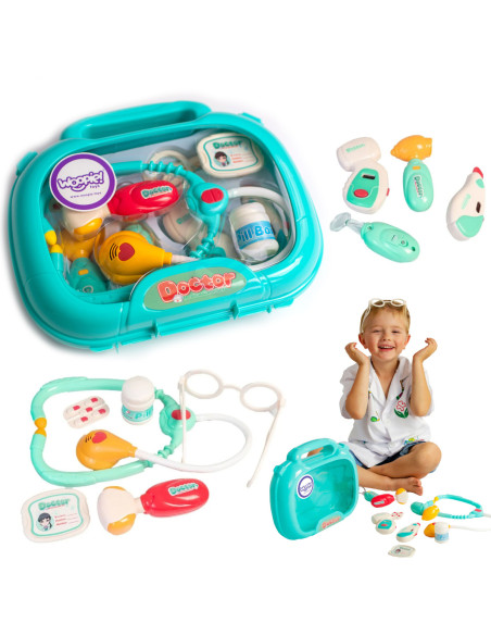 WOOPIE Zestaw Lekarski Mały Lekarza Doktor w Walizce Światło Dźwięk + Akc.
