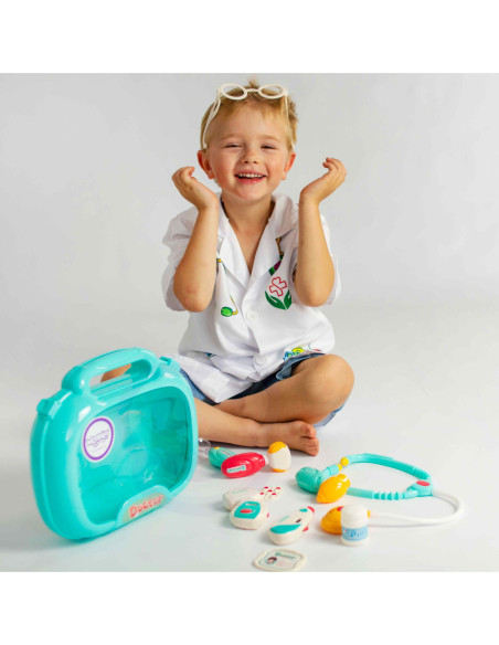 WOOPIE Zestaw Lekarski Mały Lekarza Doktor w Walizce Światło Dźwięk + Akc.