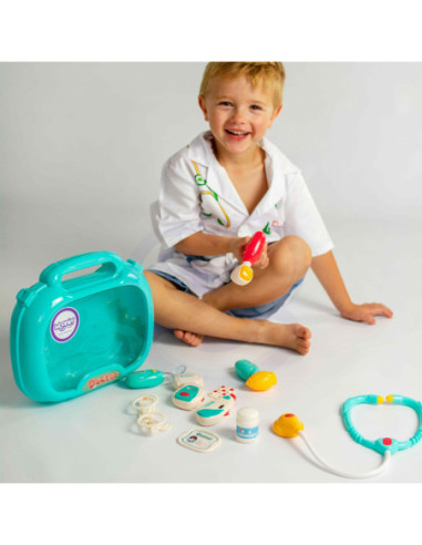 WOOPIE Zestaw Lekarski Mały Lekarza Doktor w Walizce Światło Dźwięk + Akc.