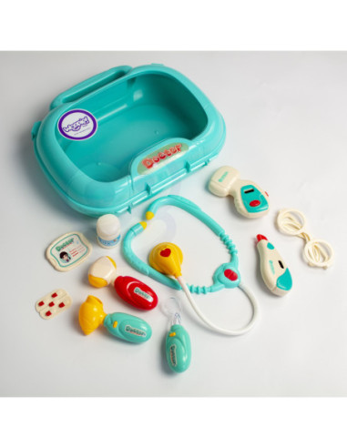 WOOPIE Zestaw Lekarski Mały Lekarza Doktor w Walizce Światło Dźwięk + Akc.