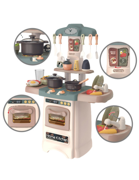 WOOPIE Modna Kuchnia z Obiegiem Wody Palnik Światło Dźwięk + 29 Akc.