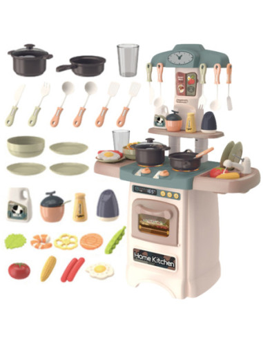 WOOPIE Modna Kuchnia z Obiegiem Wody Palnik Światło Dźwięk + 29 Akc.