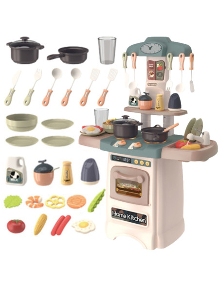 WOOPIE Modna Kuchnia z Obiegiem Wody Palnik Światło Dźwięk + 29 Akc.