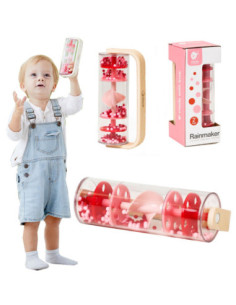 CLASSIC WORLD Deszczownica Tuba z Kuleczkami Czerwona