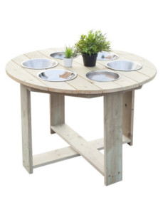 CLASSIC WORLD EDU Educational Garden Table 6 Functions Playing with Sand, Liquid, and Stones