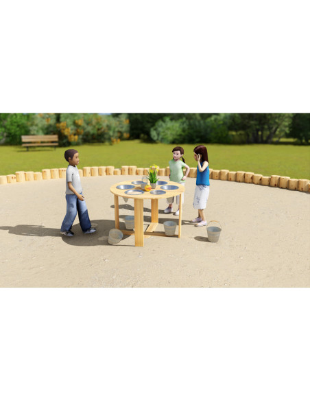 CLASSIC WORLD Okrągły Stół Zabawa Piaskiem