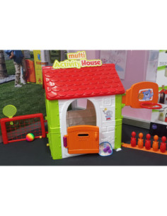 FEBER Dom Aktywności Wielofunkcyjny Domek  6 w 1 z Dołączonymi Grami 2