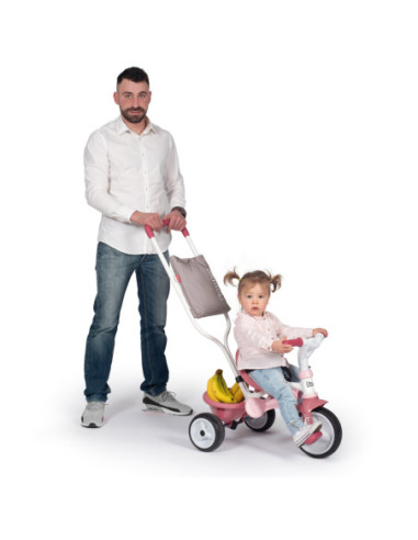 SMOBY Rowerek Trójkołowy Be Move Komfort Różowy