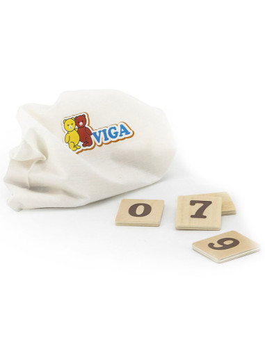 VIGA Drewniany Zegar Nauka Zegara