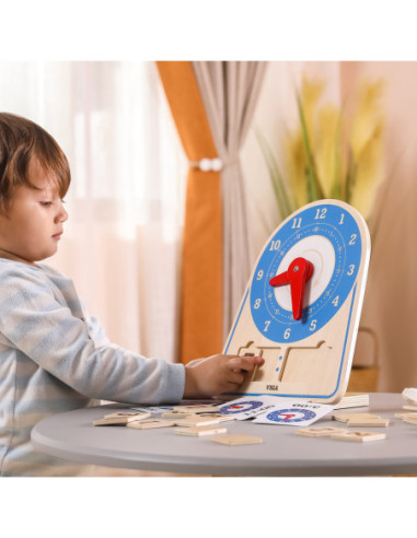 VIGA Drewniany Zegar Nauka Zegara