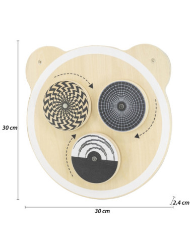 VIGA FSC Drewniana Tablica Wirujące Punkty