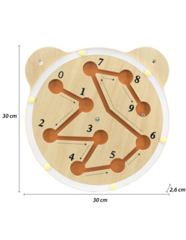 VIGA Drewniana Tablica Labirynt Certyfikat FSC