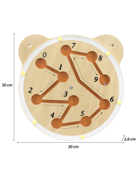 VIGA Drewniana Tablica Labirynt Certyfikat FSC