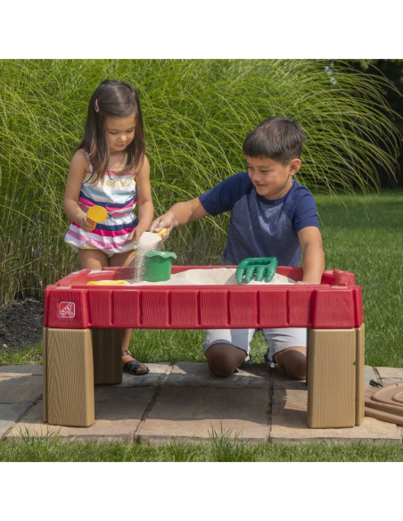 STEP2 Duża Piaskownica Stół z Pokrywą Tor Samochodowy