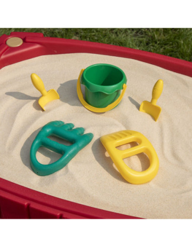 STEP2 Duża Piaskownica Stół z Pokrywą Tor Samochodowy