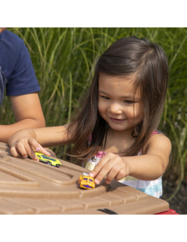 STEP2 Duża Piaskownica Stół z Pokrywą Tor Samochodowy