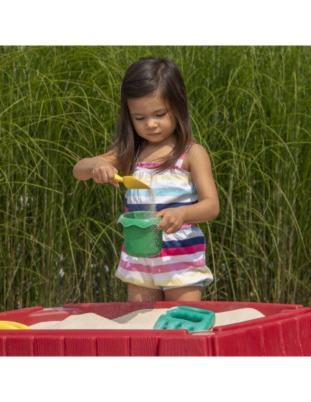 STEP2 Duża Piaskownica Stół z Pokrywą Tor Samochodowy