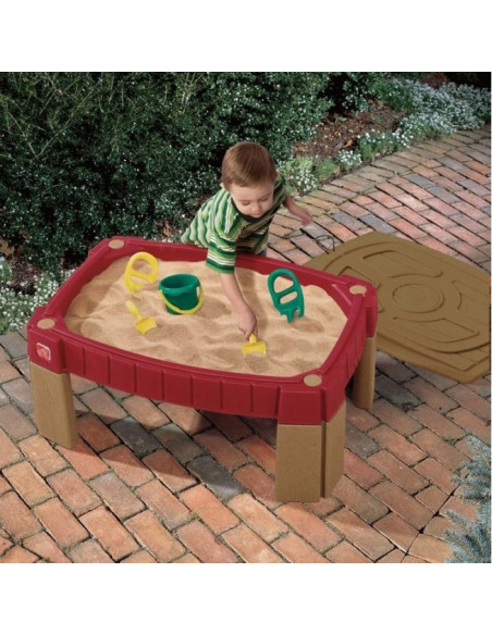 STEP2 Duża Piaskownica Stół z Pokrywą Tor Samochodowy
