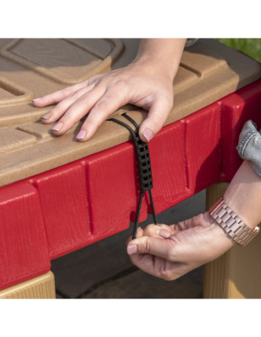 STEP2 Duża Piaskownica Stół z Pokrywą Tor Samochodowy