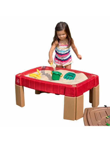 STEP2 Duża Piaskownica Stół z Pokrywą Tor Samochodowy