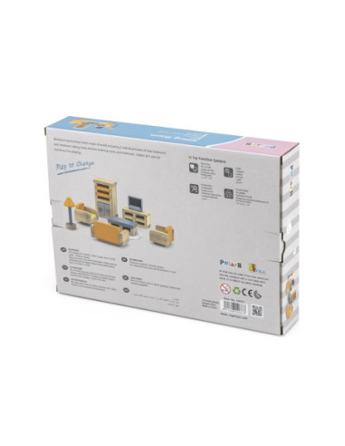 VIGA PolarB Zestaw Mebelków do Domku dla Lalek Salon