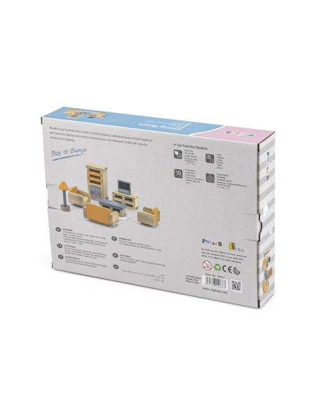 VIGA PolarB Zestaw Mebelków do Domku dla Lalek Salon