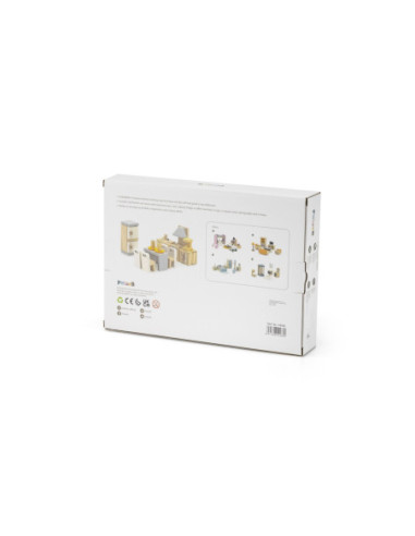 VIGA PolarB Zestaw do Domku dla Lalek Mebelków Kuchnia Jadalnia