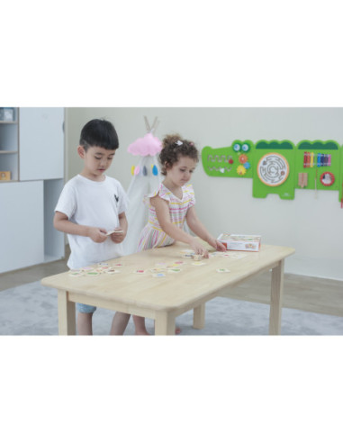 VIGA Gra Edukacyjna Drewniana Układanka Dopasuj Kształty 37 el.