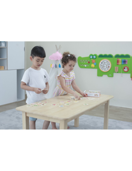 VIGA Gra Edukacyjna Drewniana Układanka Dopasuj Kształty 37 el.