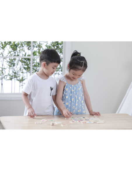 VIGA Gra Edukacyjna Układanka Ucząca Sortuj Zmysły 37 el.