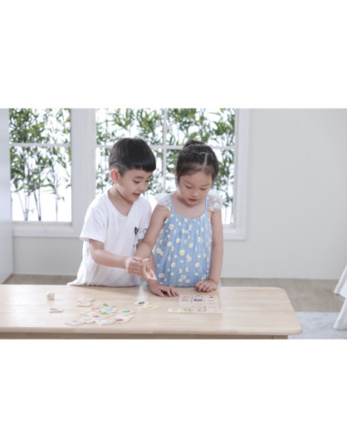 VIGA Gra Edukacyjna Układanka Ucząca Sortuj Zmysły 37 el.