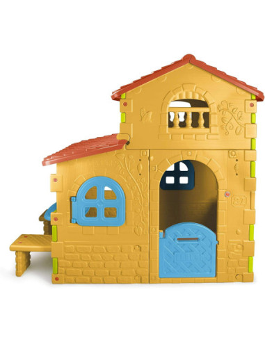 FEBER Domek Ogrodowy Super Villa ze Stolikiem Krzesłami Duży