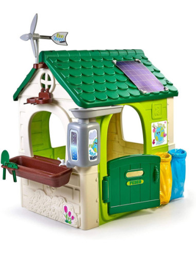 Feber Domek ogrodowy Eco Karmnik Segregacja Odpadów Imitacja Panelu Słonecznego